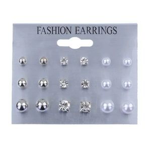 Pack of 9 Pairs of Earrings